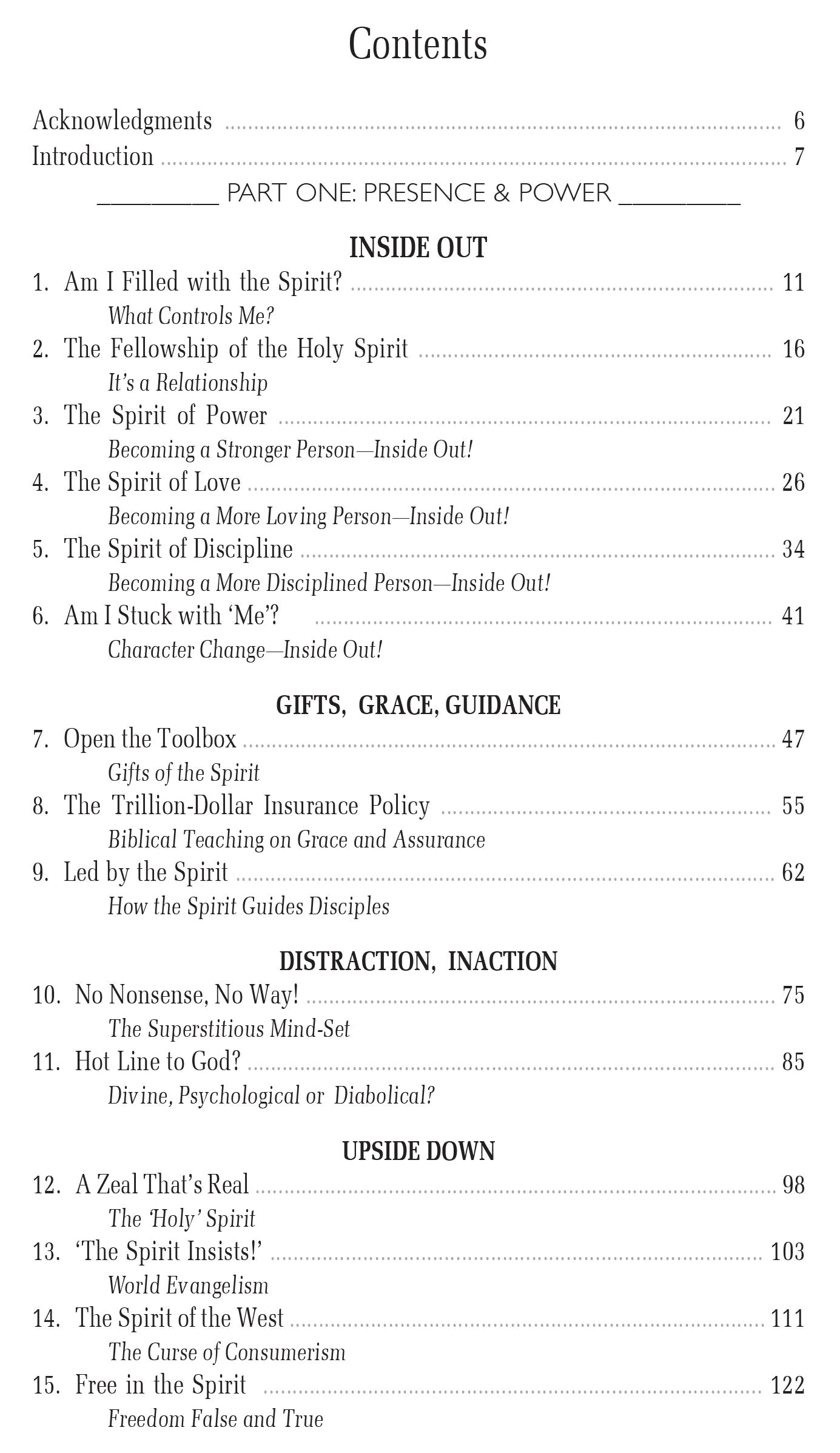 The Spirit: Presence & Power Sense & Nonsense - Title