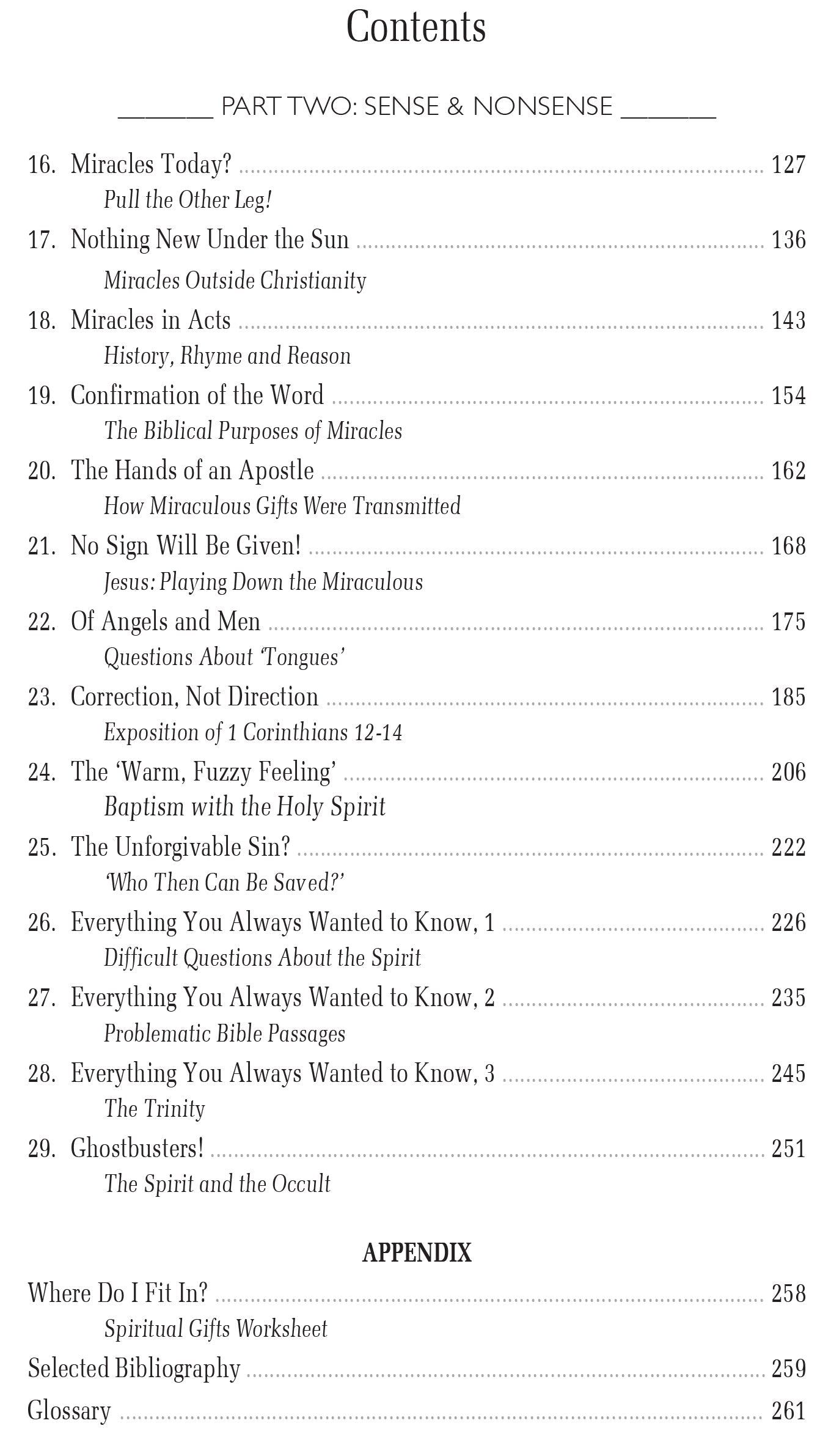 The Spirit: Presence & Power Sense & Nonsense - Title