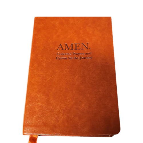 Leather-bound prayer book that provides structure and inspiration via written prayers, both formal and informal, ancient and modern, historic, prayers from Scripture, hymn-based prayers, and more.