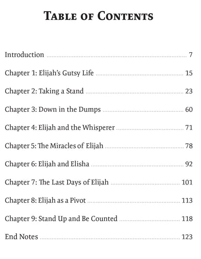 Chariots of Fire: The Radical Life of Elijah - Title