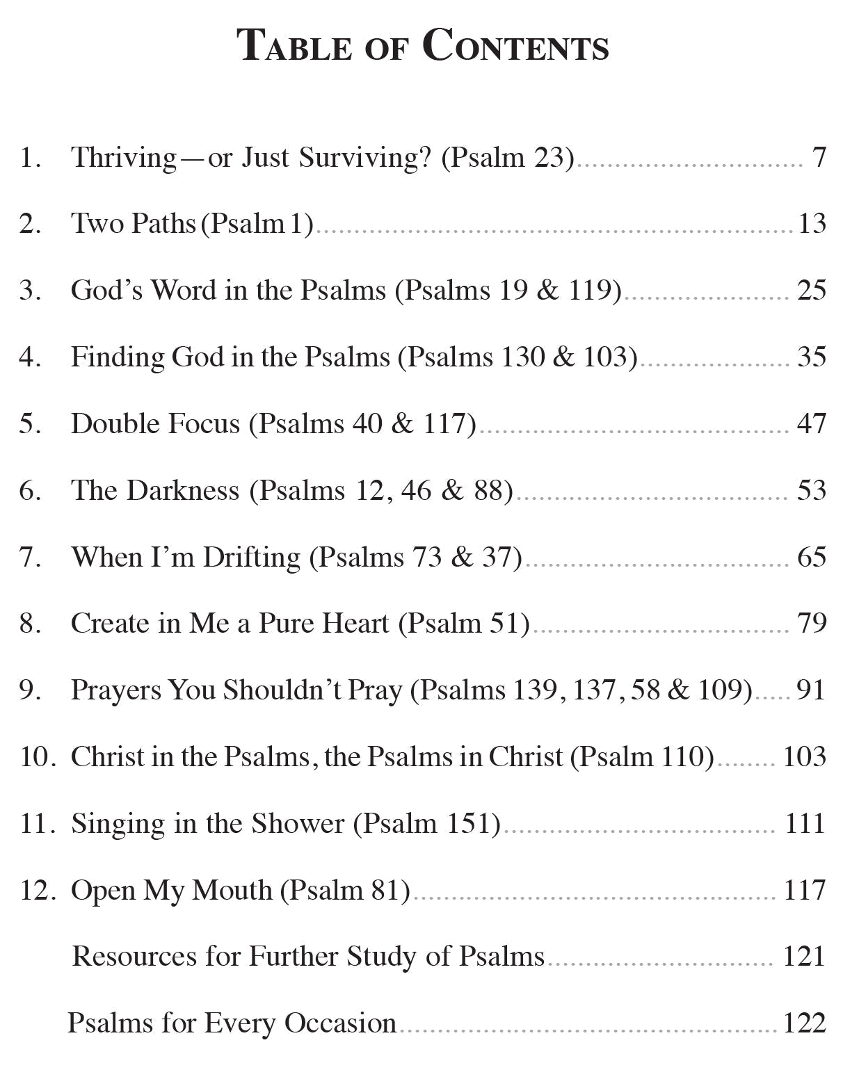 THRIVE! - Using Psalms to Help You Flourish - Title
